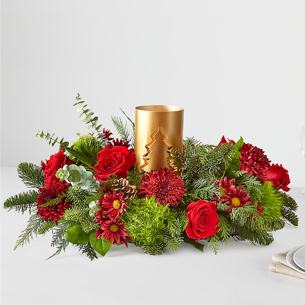 Toast the Season Centerpiece – Joannies Floral Of Birch Run, Birch Run MI