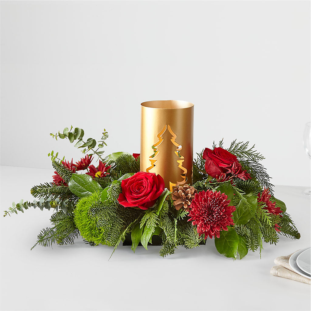Toast the Season Centerpiece – Joannies Floral Of Birch Run, Birch Run MI