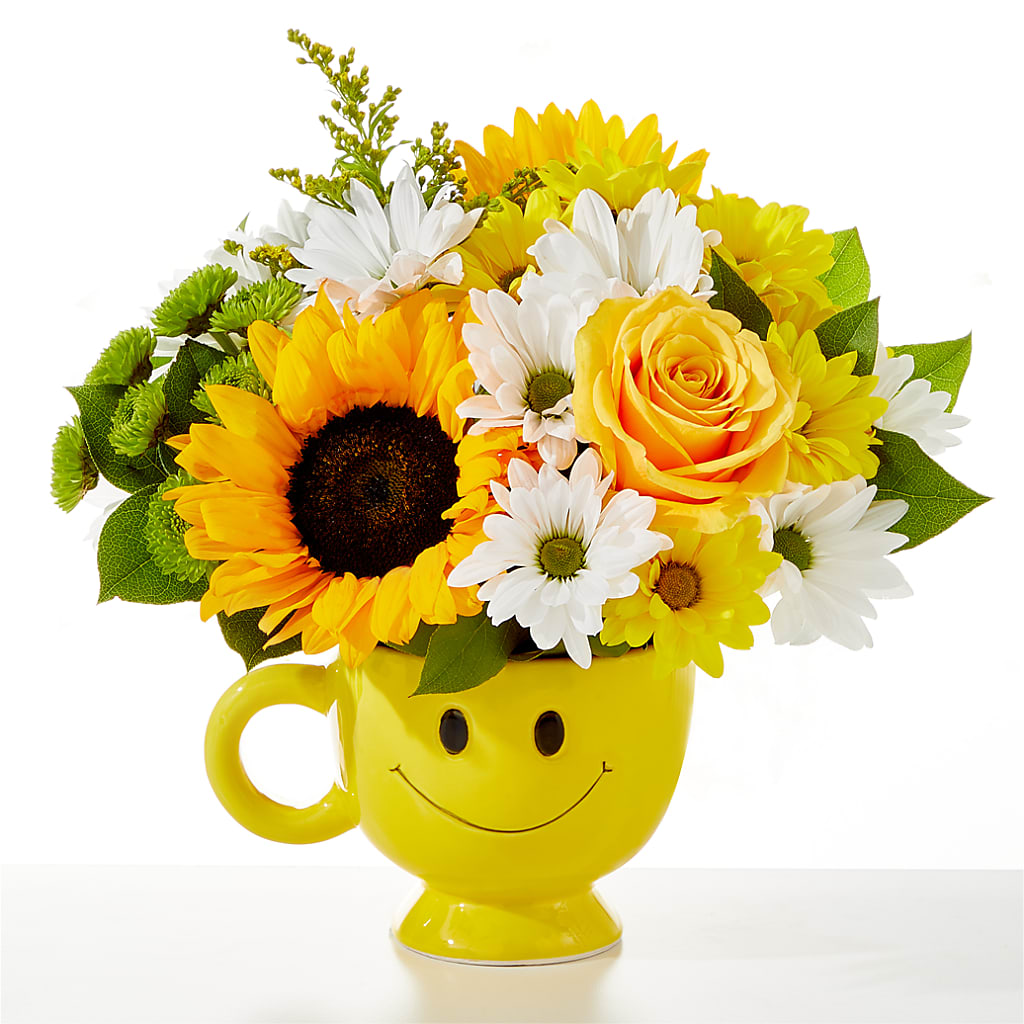 Be Happy Bouquet – Joannies Floral Of Birch Run, Birch Run MI