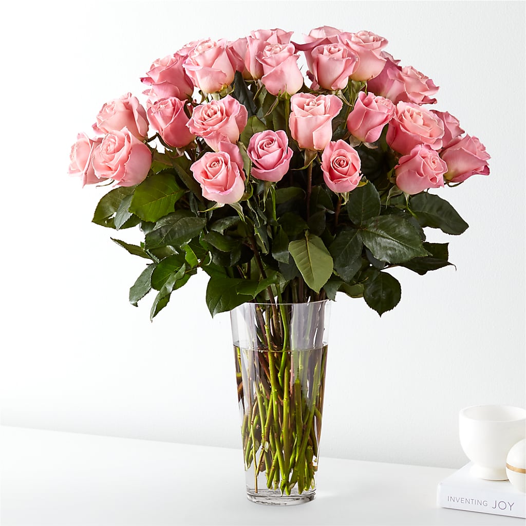 Long Stem Pink Rose Bouquet – Joannies Floral Of Birch Run, Birch Run MI