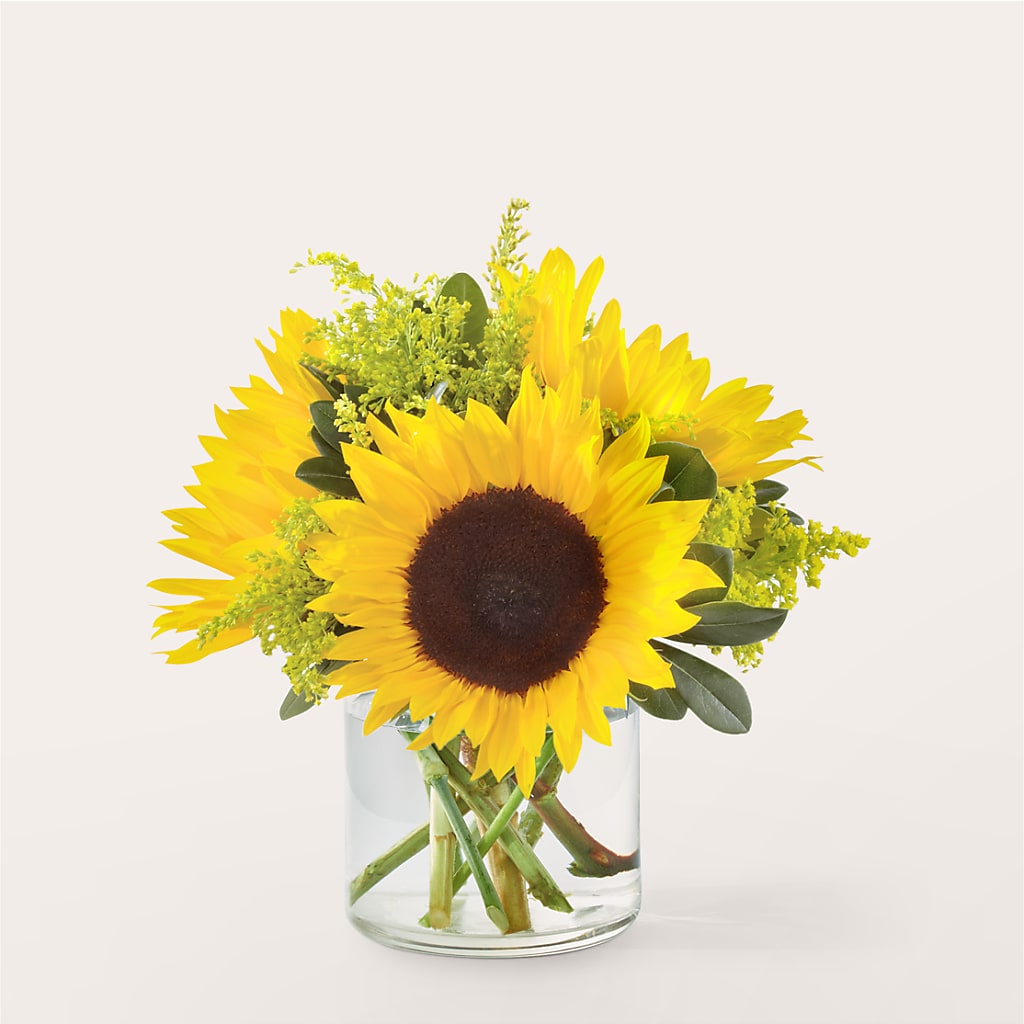 Beaming Sunflower Bouquet – Joannies Floral Of Birch Run, Birch Run MI
