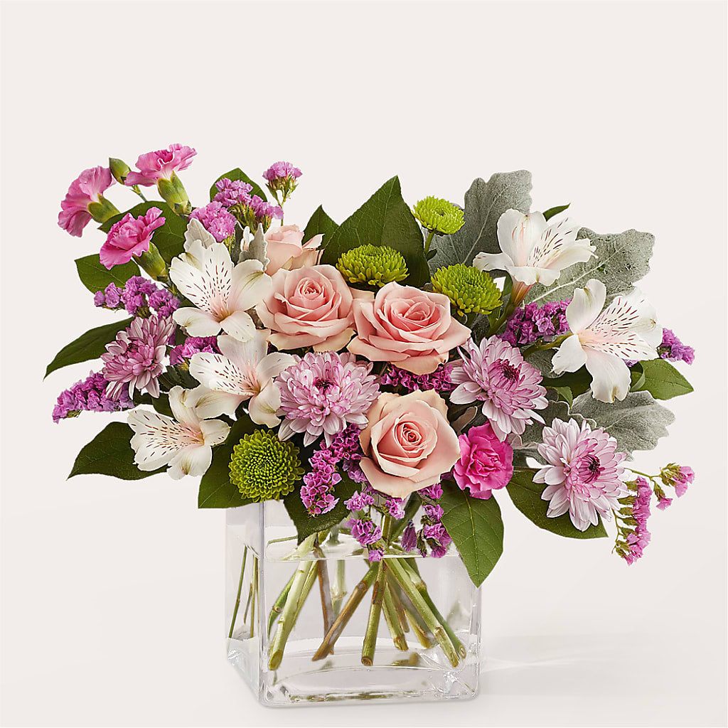 Pink Suede Bouquet – Joannies Floral Of Birch Run, Birch Run MI