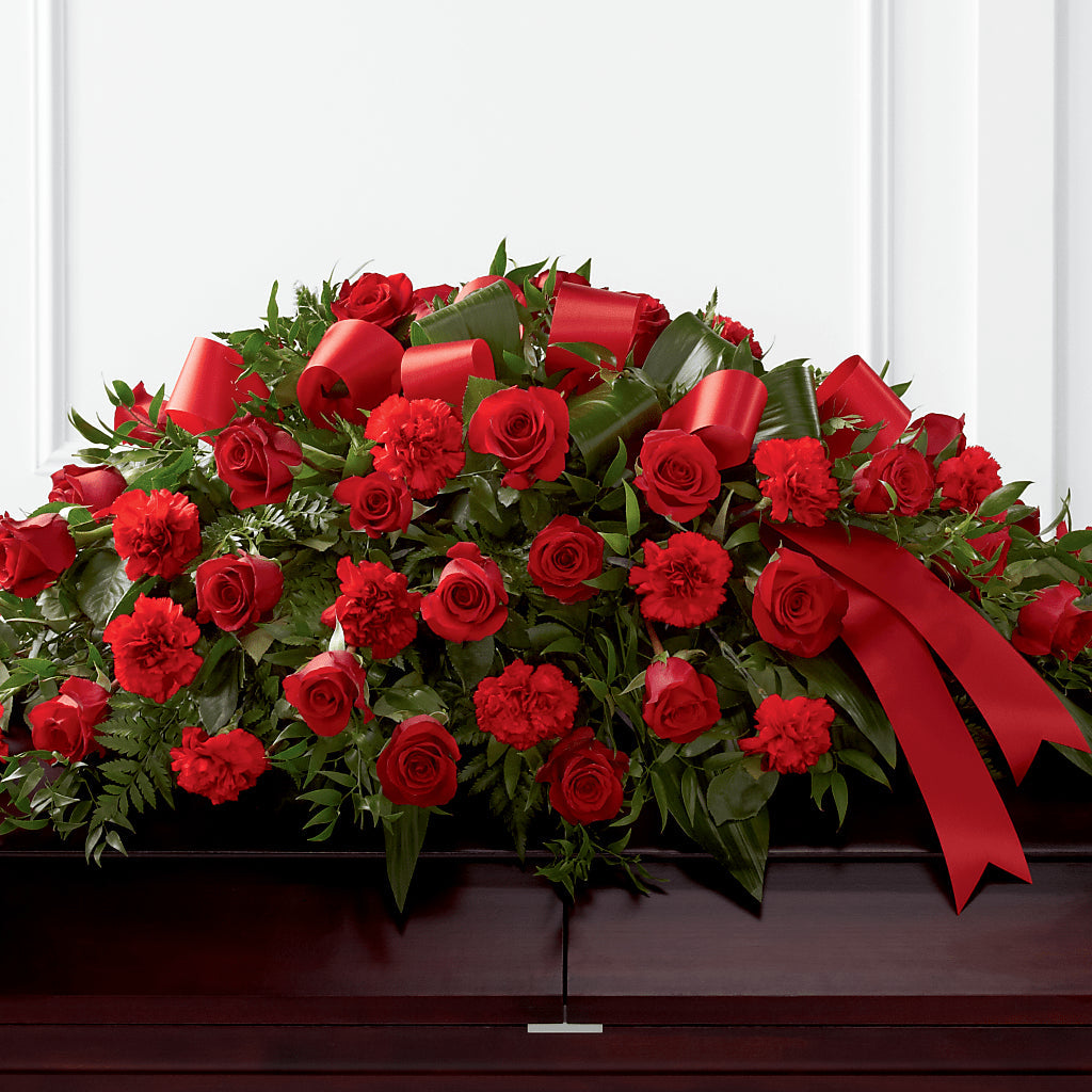 Tribute of Life Casket Spray – Joannies Floral Of Birch Run, Birch Run MI