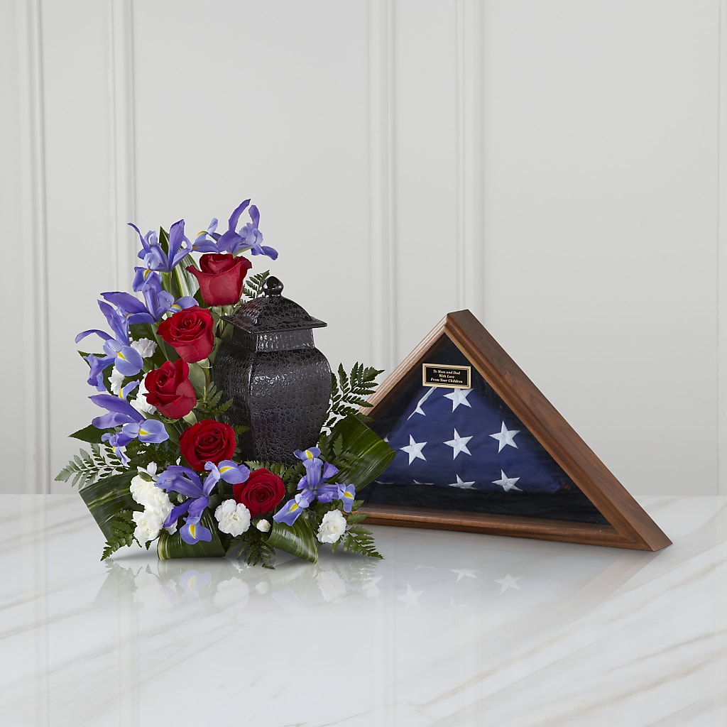Patriotic Tribute Arrangement – Joannies Floral Of Birch Run, Birch Run MI