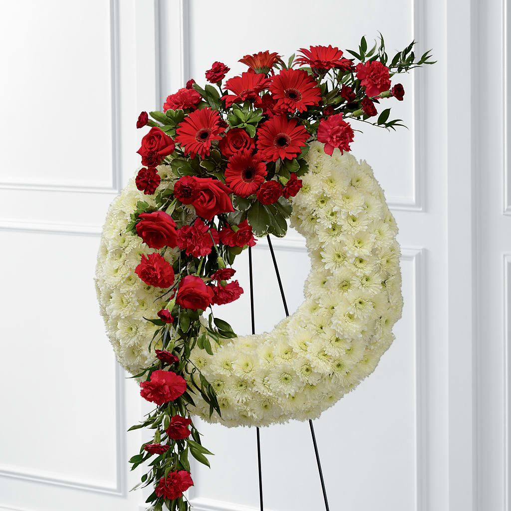 Graceful Tribute Wreath – Joannies Floral Of Birch Run, Birch Run MI