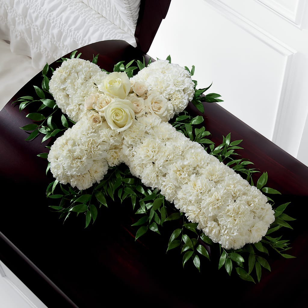 Peaceful Memories Casket Spray (Standard) – Joannies Floral Of Birch Run, Birch Run MI