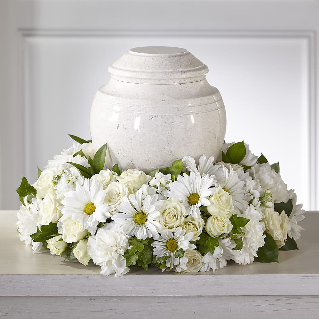 Ivory Gardens Cremation Adornment – Joannies Floral Of Birch Run, Birch Run MI