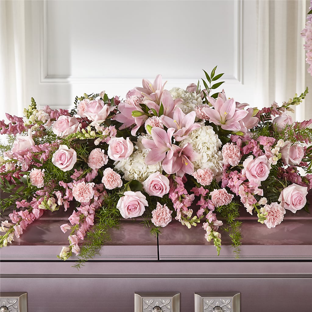 Life & Remembrance Casket Spray – Joannies Floral Of Birch Run, Birch Run MI