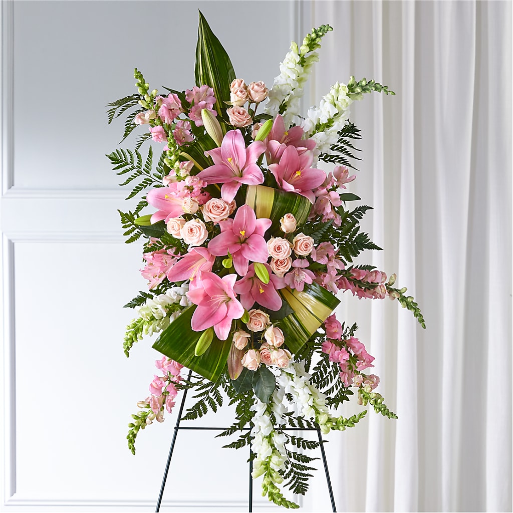 Elegant Embrace Standing Spray – Joannies Floral Of Birch Run, Birch Run MI