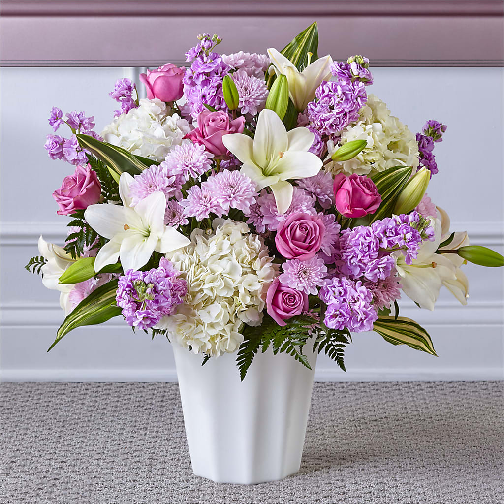 Heaven Sent Floor Basket – Joannies Floral Of Birch Run, Birch Run MI