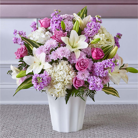 Heaven Sent Floor Basket – Joannies Floral Of Birch Run, Birch Run MI