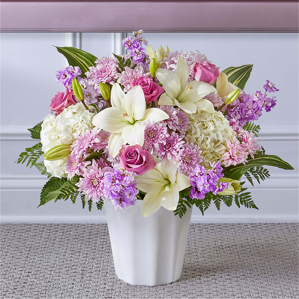 Heaven Sent Floor Basket – Joannies Floral Of Birch Run, Birch Run MI
