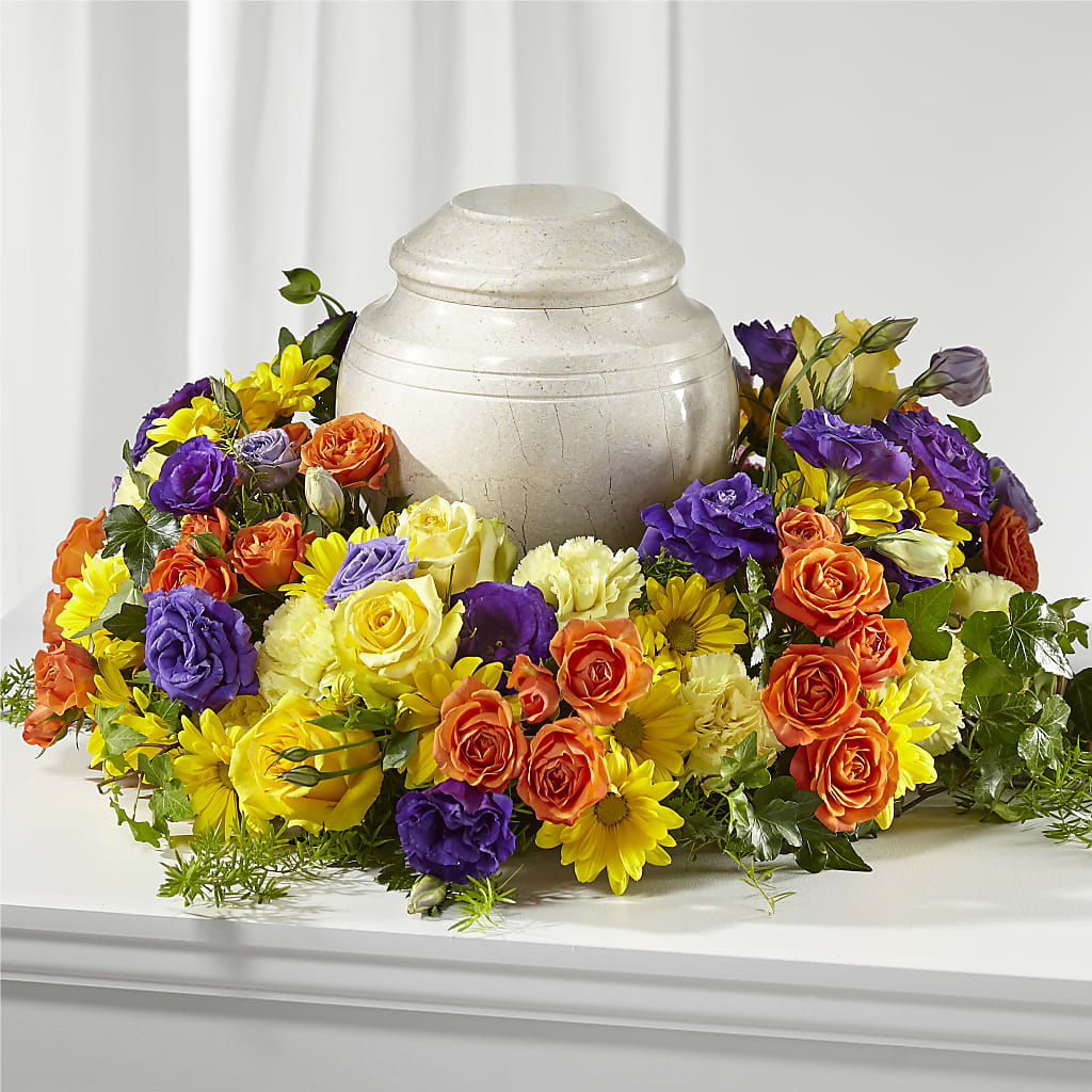 Blossoms of Remembrance Cremation Adornment – Joannies Floral Of Birch Run, Birch Run MI