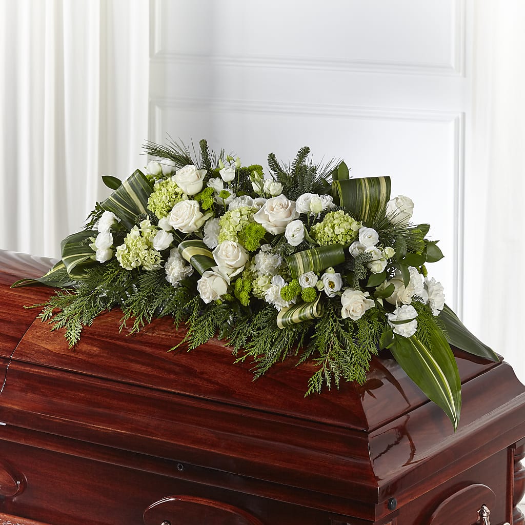 Hopeful Gesture Casket Spray – Joannies Floral Of Birch Run, Birch Run MI