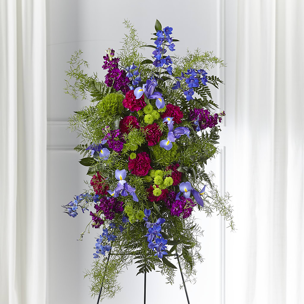 Heavenly Skies Standing Spray – Joannies Floral Of Birch Run, Birch Run MI