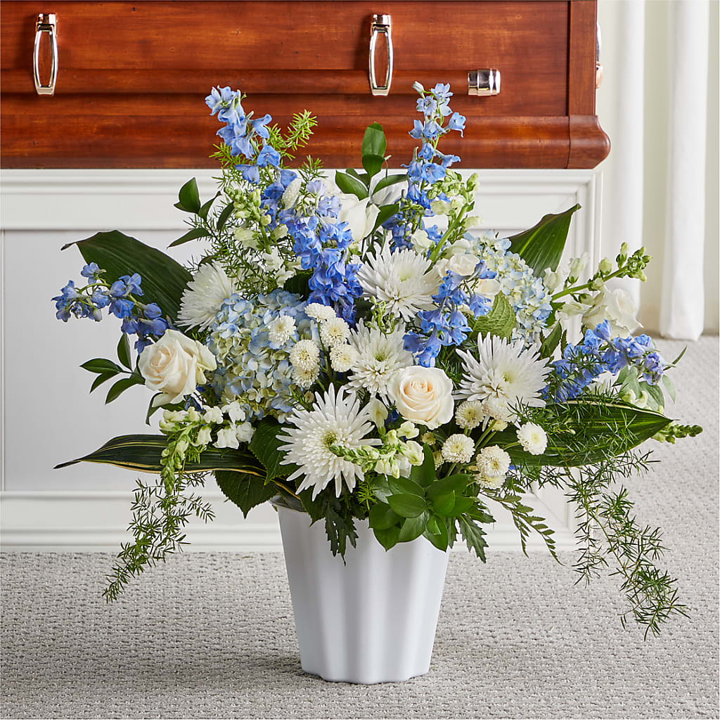 Everlasting Memories Floor Basket – Joannies Floral Of Birch Run, Birch Run MI