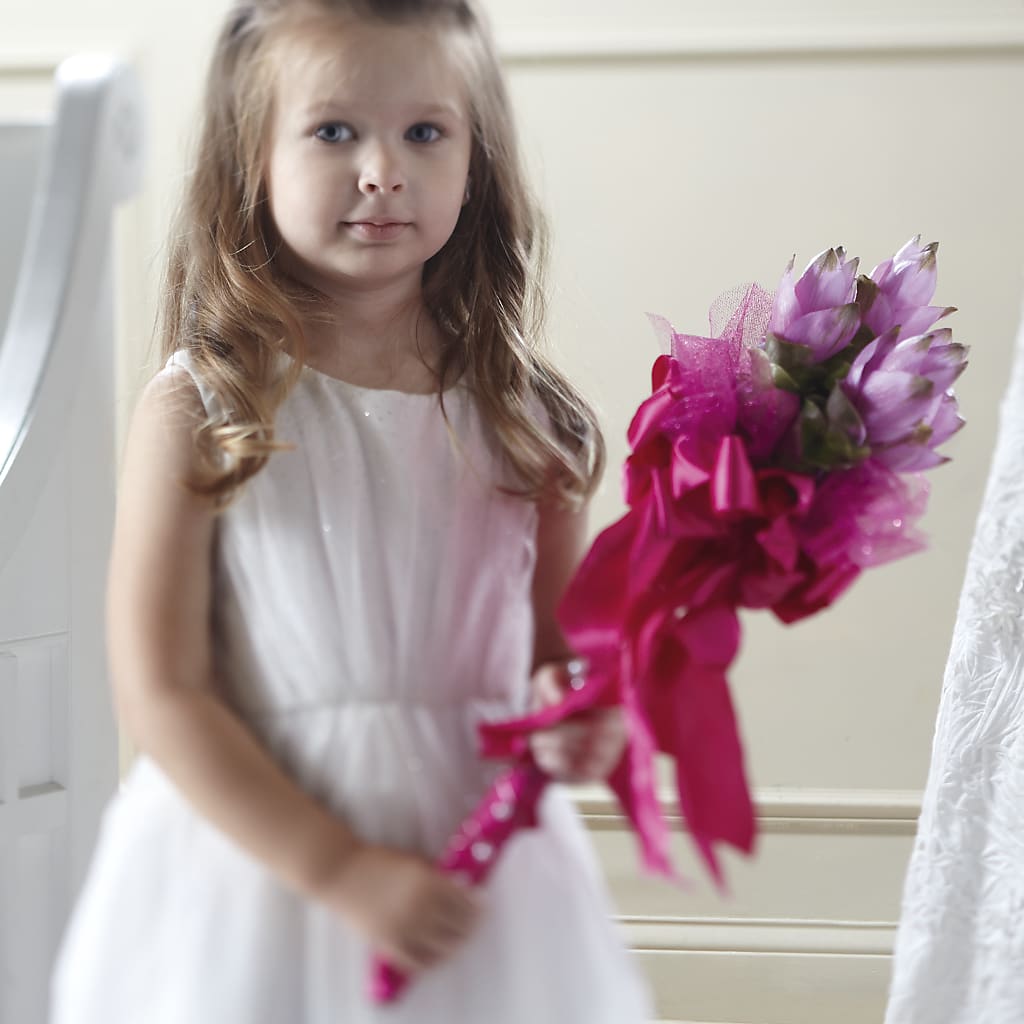 Sparkle Pink Flower Girl Bouquet – Joannies Floral Of Birch Run, Birch Run MI