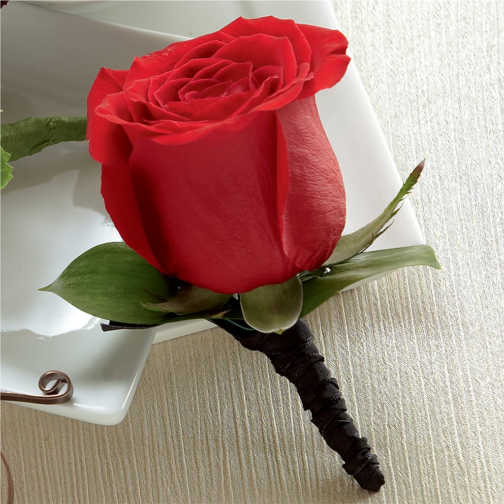 Red Rose Boutonniere – Joannies Floral Of Birch Run, Birch Run MI
