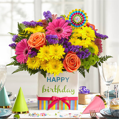 Birthday Brights Bouquet –  Joannies Floral Of Birch Run, Birch Run MI