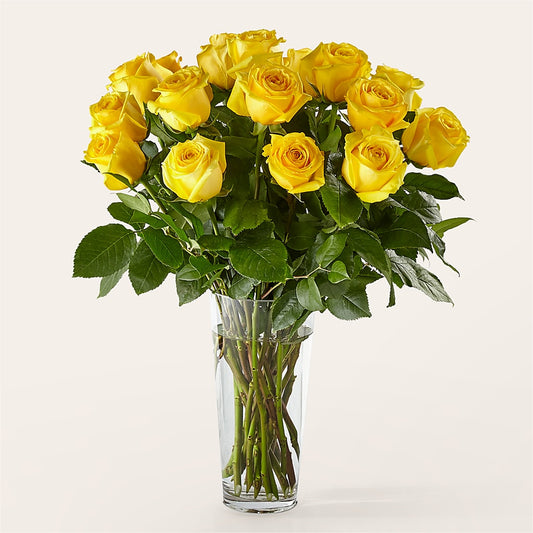 Long Stem Yellow Rose Bouquet –  Joannies Floral Of Birch Run, Birch Run MI
