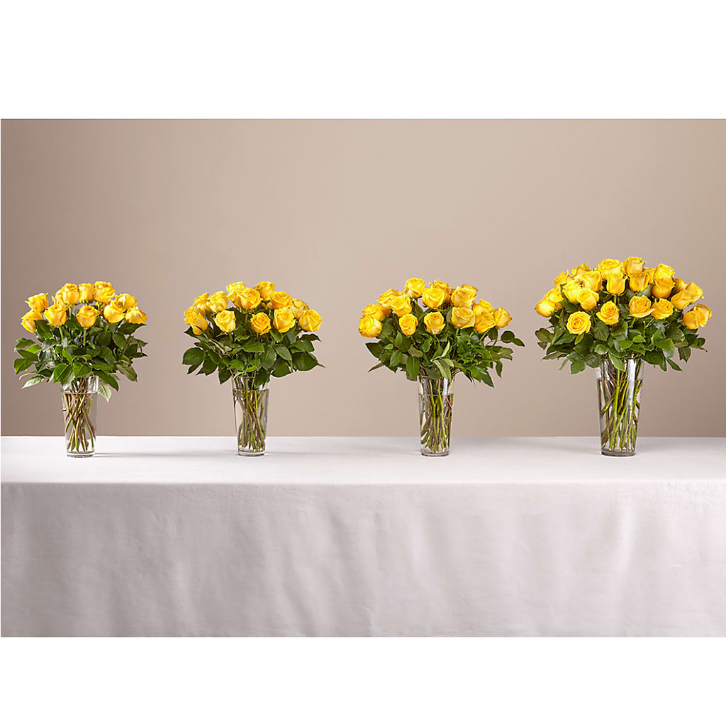 Long Stem Yellow Rose Bouquet –  Joannies Floral Of Birch Run, Birch Run MI