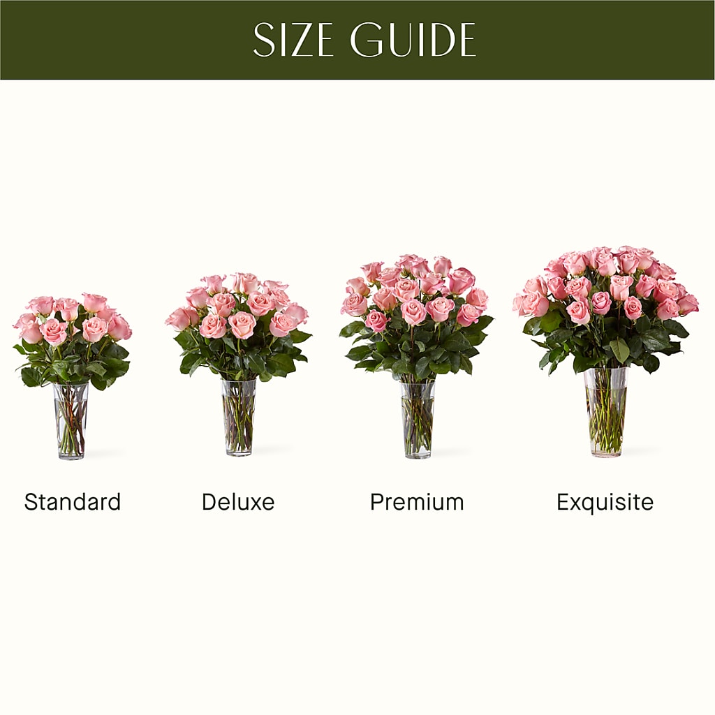 Long Stem Pink Rose Bouquet –  Joannies Floral Of Birch Run, Birch Run MI