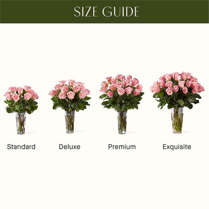 Long Stem Pink Rose Bouquet –  Joannies Floral Of Birch Run, Birch Run MI