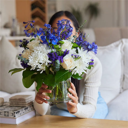 Cerulean Waves Bouquet –  Joannies Floral Of Birch Run, Birch Run MI