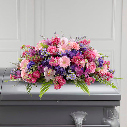 Glorious Garden Casket Spray –  Joannies Floral Of Birch Run, Birch Run MI