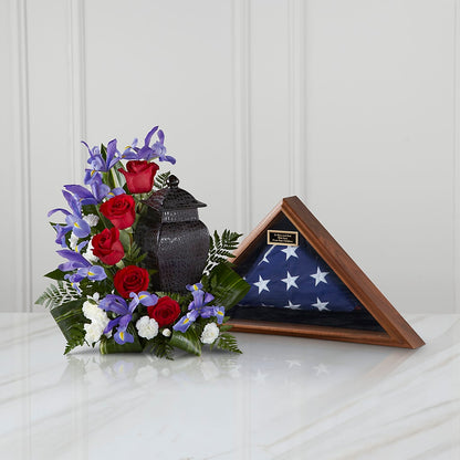 Patriotic Tribute Arrangement –  Joannies Floral Of Birch Run, Birch Run MI