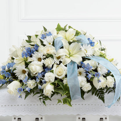 Tender Treasure Casket Spray –  Joannies Floral Of Birch Run, Birch Run MI