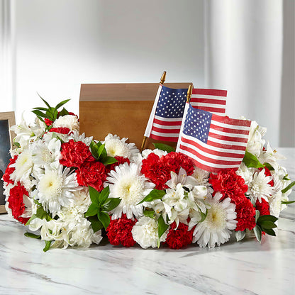 Spirit of Patriotism Cremation Adornment –  Joannies Floral Of Birch Run, Birch Run MI