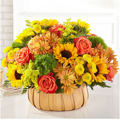 Harvest Sunflower Basket –  Joannies Floral Of Birch Run, Birch Run MI
