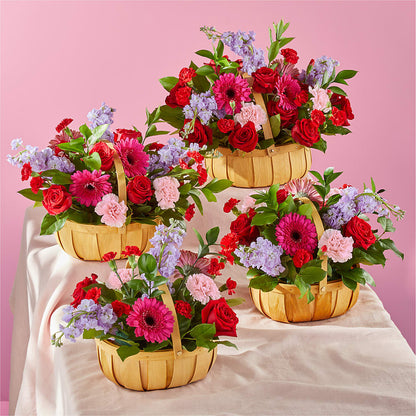 Pink Picnic Basket –  Joannies Floral Of Birch Run, Birch Run MI