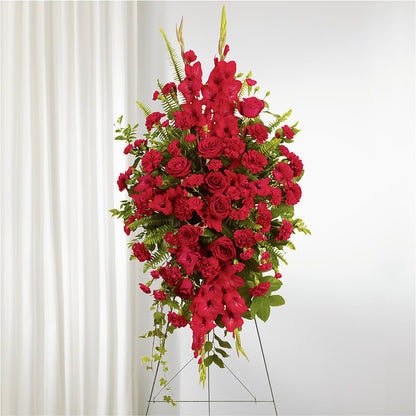 From the Heart Standing Spray –  Joannies Floral Of Birch Run, Birch Run MI