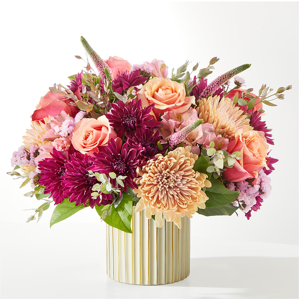 Berry Cobbler Bouquet with Ivory Vase –  Joannies Floral Of Birch Run, Birch Run MI