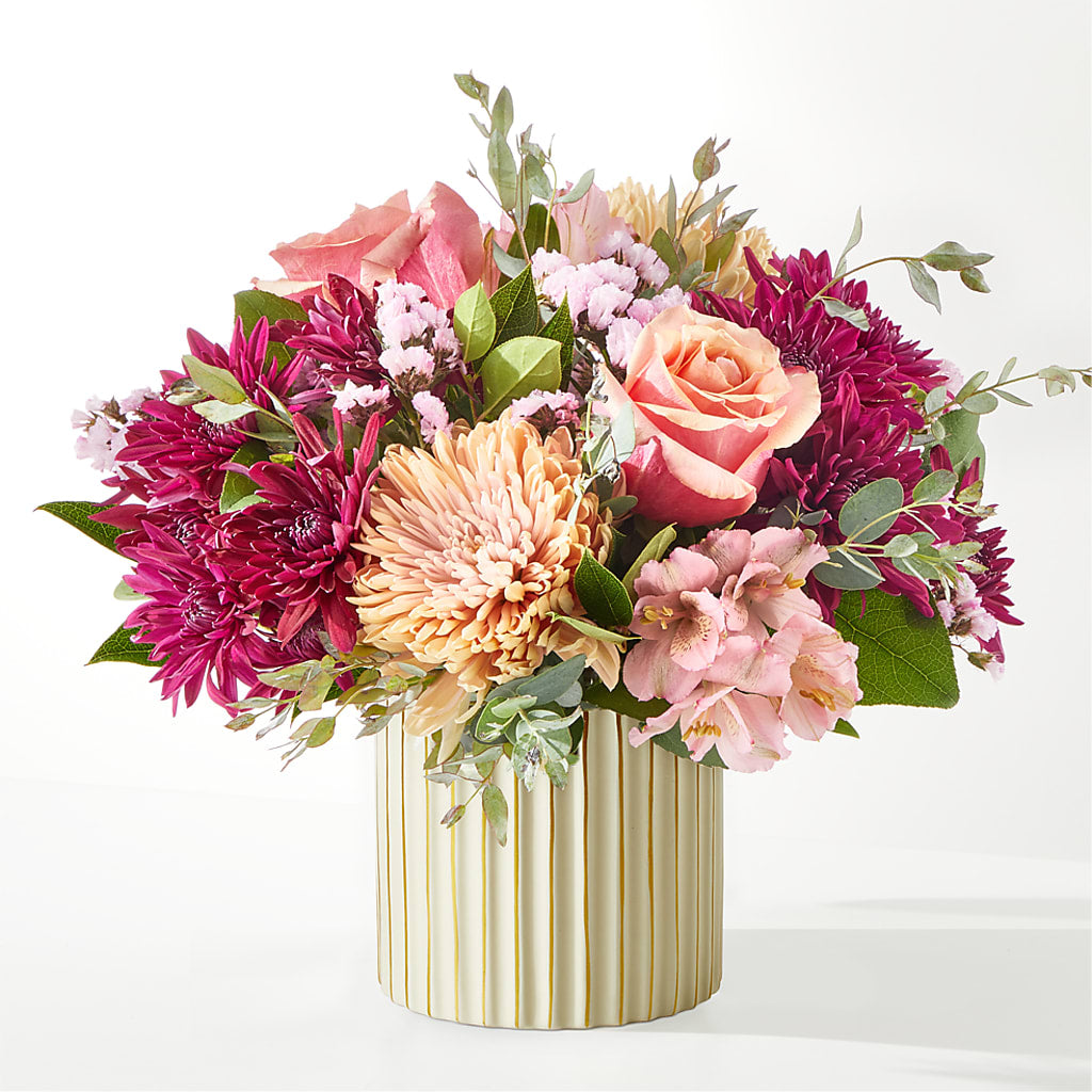 Berry Cobbler Bouquet with Ivory Vase –  Joannies Floral Of Birch Run, Birch Run MI