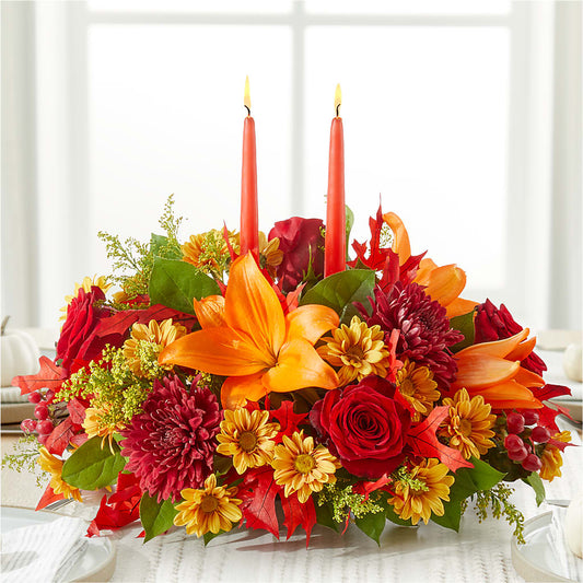 Autumn's Embrace Centerpiece –  Joannies Floral Of Birch Run, Birch Run MI