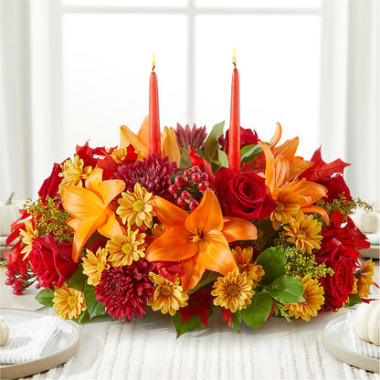Autumn's Embrace Centerpiece –  Joannies Floral Of Birch Run, Birch Run MI