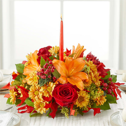 Autumn's Embrace Centerpiece –  Joannies Floral Of Birch Run, Birch Run MI