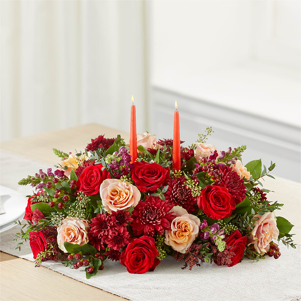 Most Thankful Centerpiece –  Joannies Floral Of Birch Run, Birch Run MI