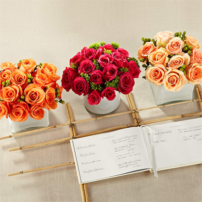 Dawn Rose Centerpiece –  Joannies Floral Of Birch Run, Birch Run MI